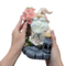 Cherry Blossom Gnome Solar Garden Statue, 8" Figurine and Floral Outdoor Decor